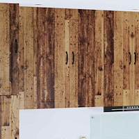 vidaXL Köksskåp med hylla Gammalt trä 40 x 31 x 100 cm Konstruerat trä