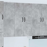 vidaXL Köksskåp med hylla Betonggrå 60 x 31 x 100 cm Konstruerat trä