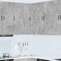 vidaXL Köksskåp med hylla Betonggrå 57 x 57 x 100 cm Konstruerat trä