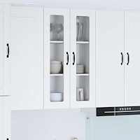 vidaXL Väggskåp för kök med hylla Vit 60 x 31 x 100 cm Konstruerat trä