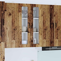 vidaXL Köksskåp med hylla Gammalt trä 60 x 31 x 100 cm Konstruerat trä