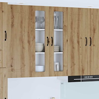 vidaXL Väggskåp för kök Artisan Ek 60 x 31 x 100 cm Konstruerat trä