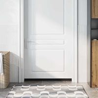 vidaXL Skruvmonterade dörrborsttätningslister 2 pcs Vit 100 cm