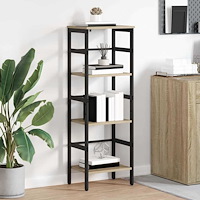 vidaXL Hyllsystem Sonoma-ek 40 x 29,5 x 115 cm Konstruerat trä