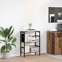 vidaXL Hyllsystem Gammalt trä 60 x 29,5 x 81 cm Konstruerat trä