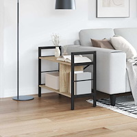 vidaXL Hyllsystem Sonoma-ek 75 x 30 x 58,5 cm Konstruerat trä