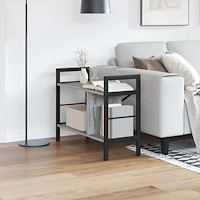 vidaXL Hyllsystem Grå Sonoma 75 x 30 x 58,5 cm Konstruerat trä