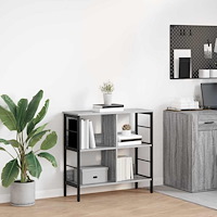 vidaXL Hyllsystem Grå Sonoma 82 x 32 x 79 cm Konstruerat trä