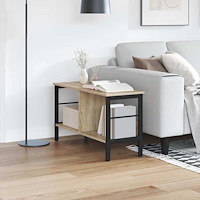 vidaXL Hyllsystem Sonoma-ek 82 x 32 x 47 cm Konstruerat trä