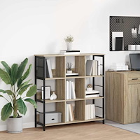 vidaXL Hyllsystem Sonoma-ek 102 x 32 x 104,5 cm Konstruerat trä