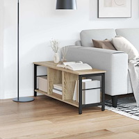 vidaXL Hyllsystem Sonoma-ek 102 x 32 x 40,5 cm Konstruerat trä