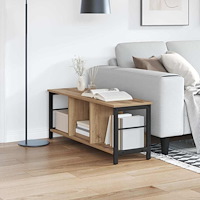 vidaXL Hyllsystem Artisan Ek 102 x 32 x 40,5 cm Konstruerat trä