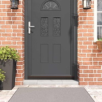 vidaXL Självhäftande dörrborstlist 6 pcs Brun 100 cm Aluminiumlegering