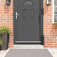 vidaXL Självhäftande dörrborstlist 2 pcs Vit 100 cm Aluminiumlegering