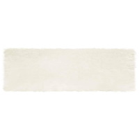 vidaXL Fusk Skinnmatta Tafalla Vit 80 x 250 cm Polyester