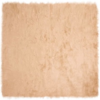 vidaXL Fusk Skinnmatta Tafalla Beige 160 x 160 cm Polyester