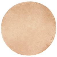 vidaXL Fusk Skinnmatta Tafalla Beige Ø 100 cm Polyester