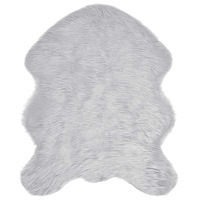 vidaXL Fusk Skinnmatta Tafalla Grå 50 x 80 cm Polyester