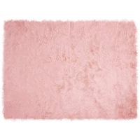 vidaXL Fusk Skinnmatta Tafalla Rosa 160 x 230 cm Polyester