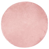 vidaXL Fusk Skinnmatta Tafalla Rosa Ø 200 cm Polyester