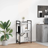 vidaXL Hyllsystem Grå Sonoma 56 x 34 x 96 cm Konstruerat trä