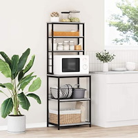 vidaXL Köks hylla Grå Sonoma 60 x 40 x 168 cm Konstruerat trä