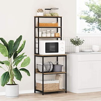 vidaXL Köks hylla Artisan Ek 60 x 40 x 168 cm Konstruerat trä