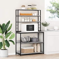 vidaXL Köks hylla Grå Sonoma 100 x 40 x 168 cm Konstruerat trä