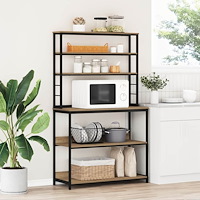 vidaXL Köks hylla Artisan Ek 100 x 40 x 168 cm Konstruerat trä