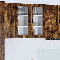 vidaXL Köksskåp med hylla Rökt ek 40 x 31 x 80 cm Konstruerat trä