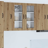 vidaXL Köksskåp med hylla Artisan Ek 40 x 31 x 80 cm Konstruerat trä