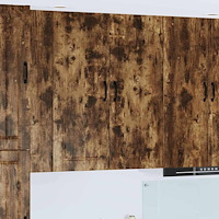 vidaXL Köksskåp med hylla Rökt ek 40 x 31 x 100 cm Konstruerat trä