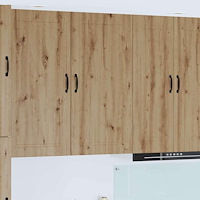 vidaXL Väggskåp för kök Artisan Ek 50 x 31 x 100 cm Konstruerat trä