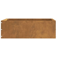 vidaXL Kant för gräsmatta Rostig 40 x 40 x 13 cm Väderbeständig stål