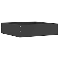 vidaXL Kant för gräsmatta Svart 50 x 50 x 13 cm Stål