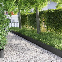 vidaXL Gräskanter 30 pcs Svart 103 x 0,05 x 22 cm Stål