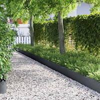 vidaXL Gräskanter 20 pcs Antracit 103 x 0,05 x 22 cm Stål