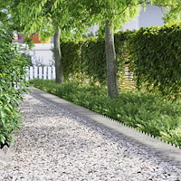 vidaXL Gräskanter 20 pcs Silver 103 x 0,05 x 22 cm Rostfritt stål