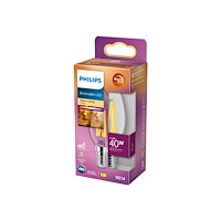 Philips Philips - LED-glödlampa med filament - form: B35 - klar finish - E14 - 3.4 W - varmt vitt ljus - 2200-2700 K