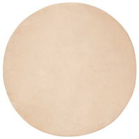 vidaXL Fusk-kaninpälsmatta Olite Beige Ø 200 cm Polyester