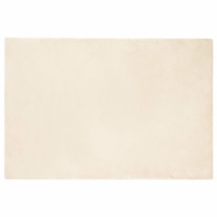 vidaXL Fusk-kaninpälsmatta Olite Kräm 120 x 170 cm Polyester