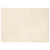 vidaXL Fusk-kaninpälsmatta Olite Kräm 200 x 280 cm Polyester