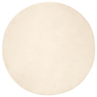 vidaXL Fusk-kaninpälsmatta Olite Kräm Ø 200 cm Polyester