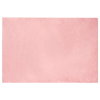 vidaXL Fusk-kaninpälsmatta Olite Rosa 120 x 170 cm Polyester