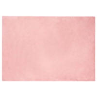 vidaXL Fusk-kaninpälsmatta Olite Rosa 140 x 200 cm Polyester