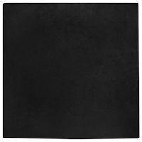 vidaXL Fusk-kaninpälsmatta Olite Svart 120 x 120 cm Polyester