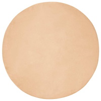 vidaXL Fusk-kaninpälsmatta Olite Taupe Ø 160 cm Polyester