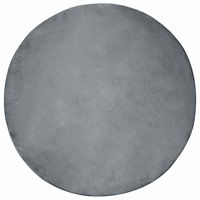 vidaXL Fusk-kaninpälsmatta Olite Antracit Ø 120 cm Polyester