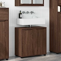vidaXL Badrumsvaskskåp Brun Ek 60 x 30 x 60 cm Konstruerat trä