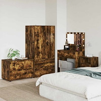 vidaXL Förvaringsskåp Rökt ek 80 x 48 x 57 cm Konstruerat trä